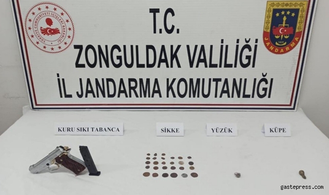 Zonguldak’ta tarihi eser operasyonu!