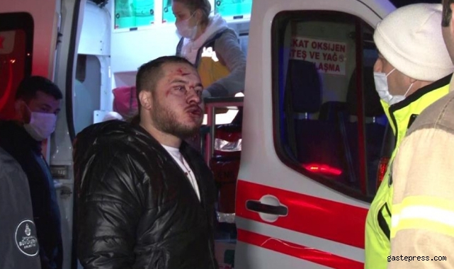 Çekmeköy'de kazada yaralanan yolcudan ilginç cevap: 'Çek kanka güzel çek'