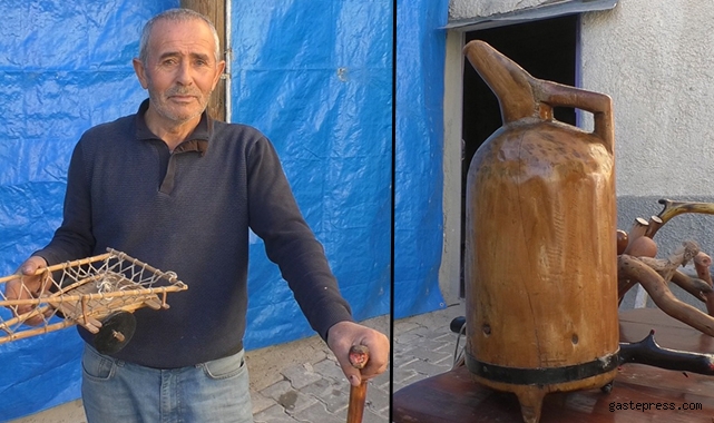 Emekli Günlerini Ahşaba Şekil Vererek Geçiriyor!
