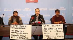 Fatih Erbakan, 'Bağımsızlığımızın teminatı çiftçilerimiz faiz yükü altında eziliyor'