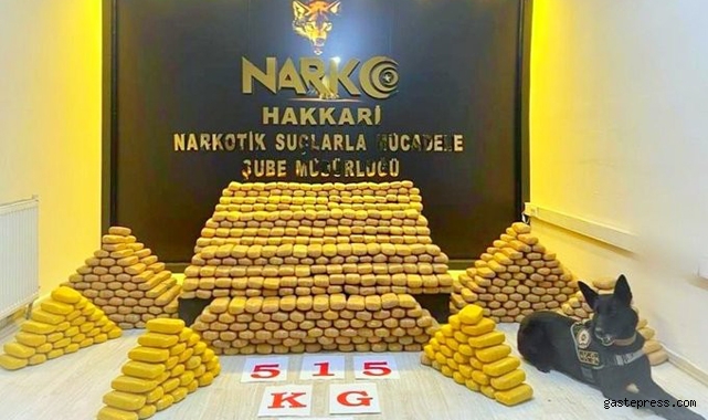 İçişleri Bakanı Soylu: “Hakkari İl Emniyet Müdürlüğümüzce 515 kilogram eroin yakalandı”