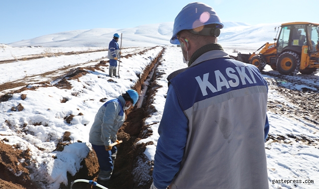 KASKİ, Kar Kış demeden çözüm üretmeye devam ediyor!