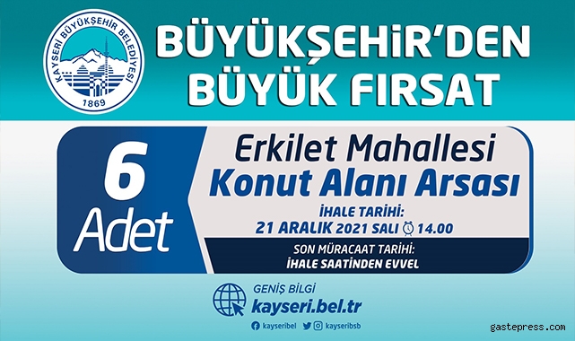 Kayseri Büyükşehir'den İhale!
