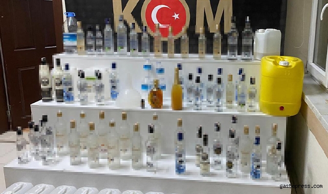 Kayseri'de sahte alkol operasyonu!