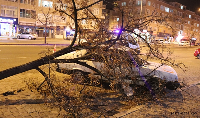 Kayseri'de şiddetli rüzgar!