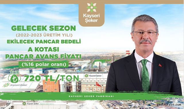 Kayseri Şeker Çiftçinin yüzünü güldürdü!