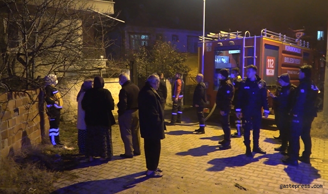Kırıkkale'de yanan ev mahalleliyi sokağa döktü!