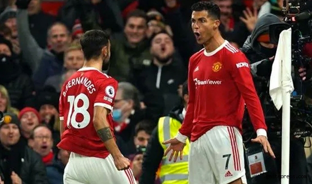 Kırmızı Şeytanlar Arsenal'i yendi Ronaldo 800 gol barajını geçti!