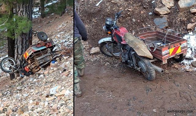 Şarampole yuvarlanan motosikletin sürücüsü hayatını kaybetti!