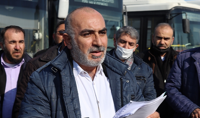 Kayseri Halk otobüslerinin kaptanları eylemde!