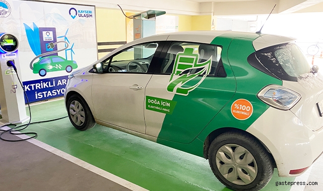 Kayseri Ulaşım A.Ş'den elektrikli araçlar için otoparklara şarj ünitesi!