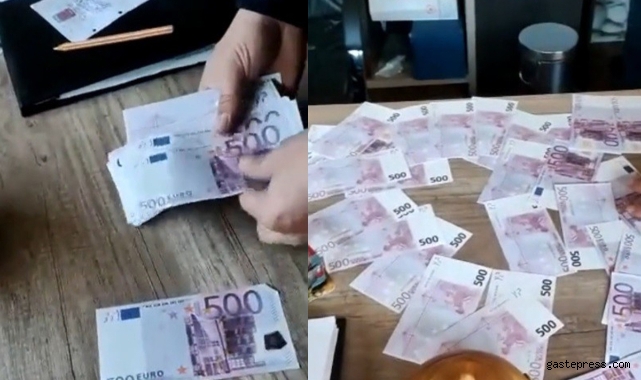 Mersin'de sahte 23 bin euro ele geçirildi!