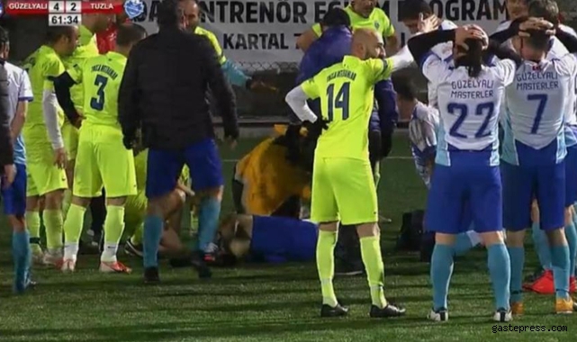 Halı sahada futbol oynarken kalp krizi geçirdi!