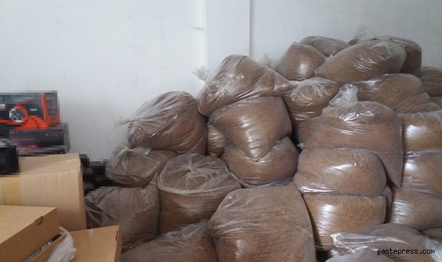 Kaçak tütün operasyonunda yaklaşık 4 ton malzeme ele geçirildi!