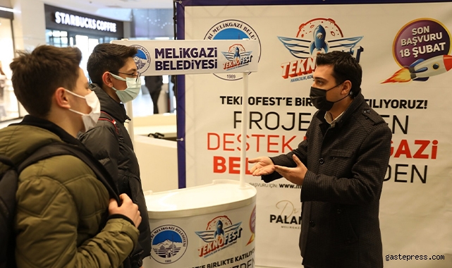 Kayseri Melikgazi Belediyesi Teknofest projeleri için stand açtı!