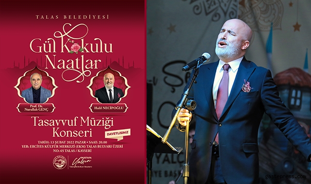 Kayseri Talas'ta ‘Gül Kokulu Naatlar’