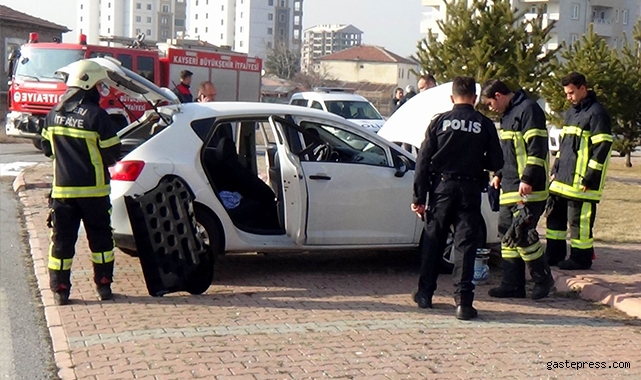 Otomobildeki piknik tüpünden sızan gaz patladı: 1 yaralı!