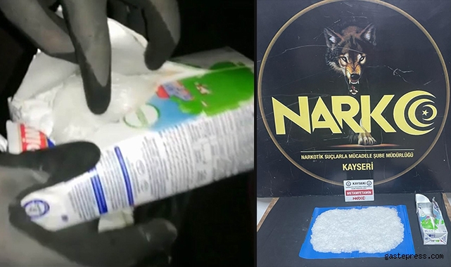 Süt kutusunda uyuşturucu ticareti!