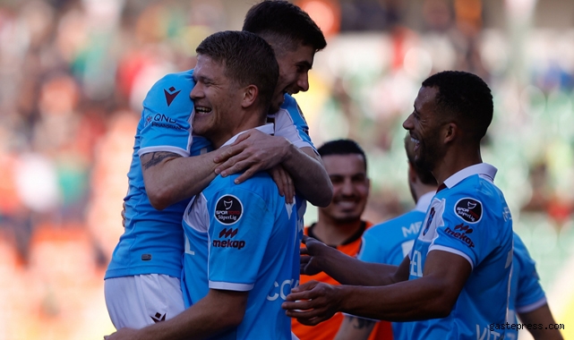 Trabzonspor zorlu Alanyaspor deplasmanında 3 puanı 4 golle aldı!