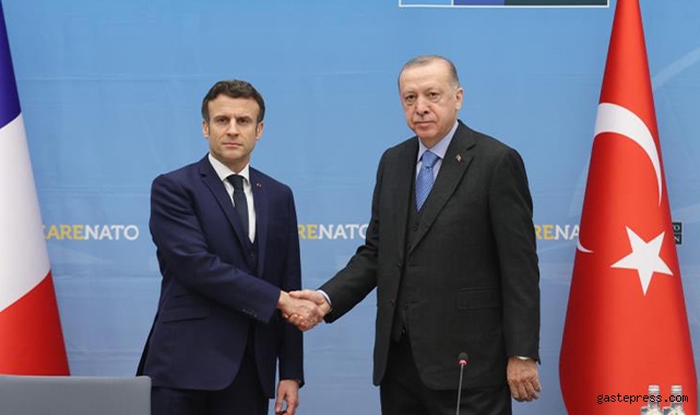 Cumhurbaşkanı Erdoğan, Macron ile bir araya geldi!