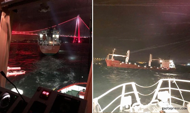 İstanbul Boğazında gemi arızası, çift yönlü kapandı!