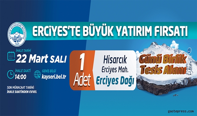 Kayseri Büyükşehir'den ihale!