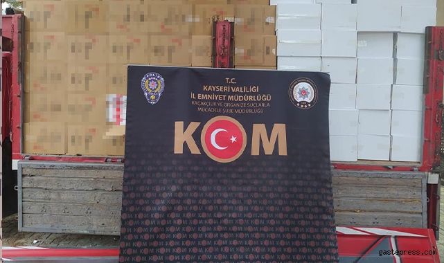 Kayseri merkezli kaçak tütün operasyonunda 50 milyon TL'lik kaçak ürün ele geçirildi!
