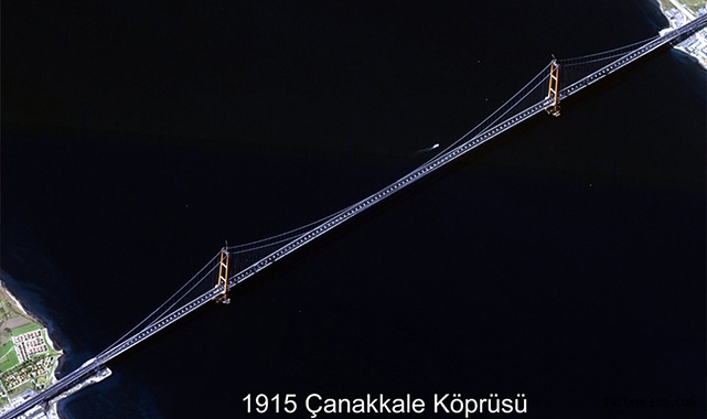 MSB, 1915 Çanakkale Köprüsü'nün uydu fotoğraflarını paylaştı!