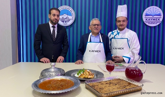 Başkan Büyükkılıç, KAYMEK mutfağında hünerlerini sergiledi!