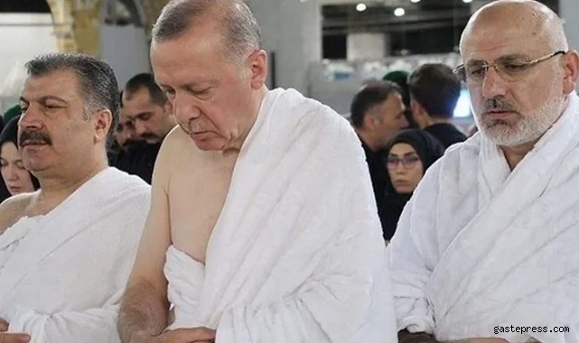 Cumhurbaşkanı Erdoğan Suudi Arabistan ziyaretinde umre yaptı bakanlar da eşlik etti!