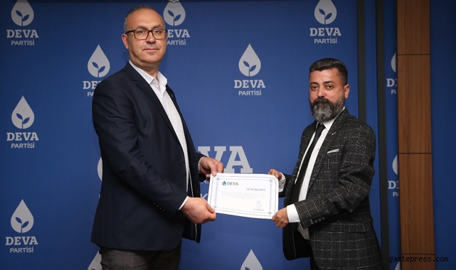 Deva Partisi Kayseri Talas İlçe Başkanı belli oldu!