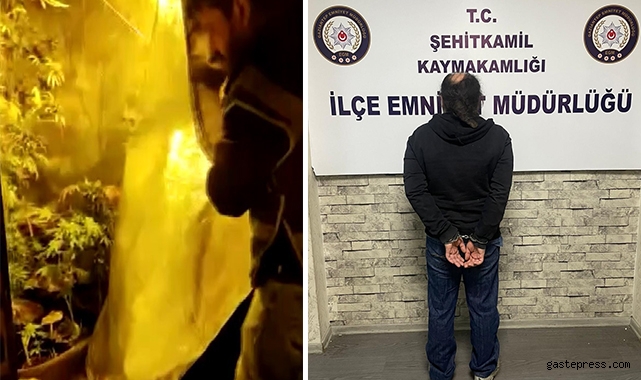 Evi uyuşturucu tarlasına dönüştürdüler!