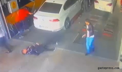 Husumetlisini silahla kafasından vurup, yanındaki kişiyi darp etmişti, o anlar güvenlik kamerasına yansıdı!