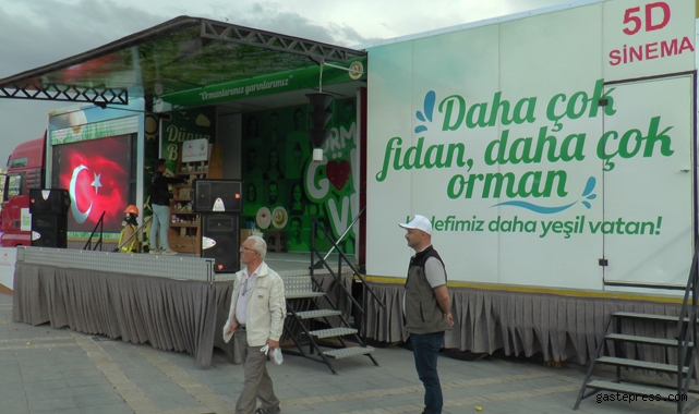 Kayseri doğa konusunda 'Yeşil Vatan Tırı' ile bilinçlendi!