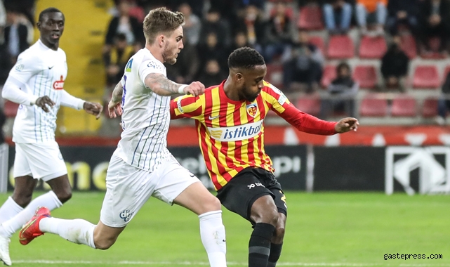 Kayserispor - Çaykur Rizespor puanları paylaştı!