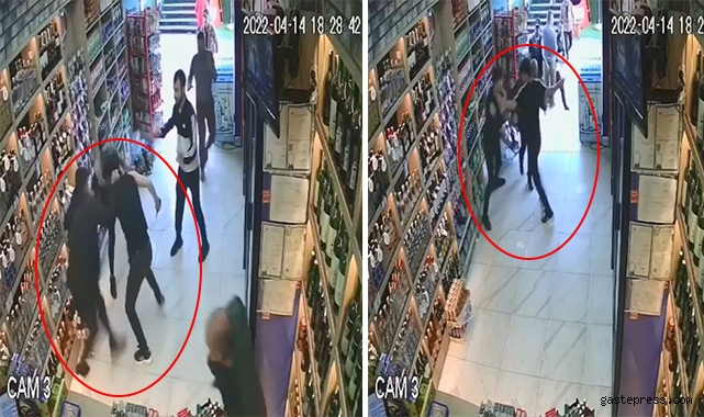 Korkuyla sığındığı iş yerinde defalarca bıçaklandı, o anlar kamerada!