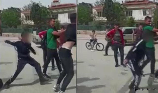 Okul önünde bıçaklı dehşet!