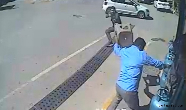 Pompalı tüfekle yaşanan dehşet anları güvenlik kamerasında!