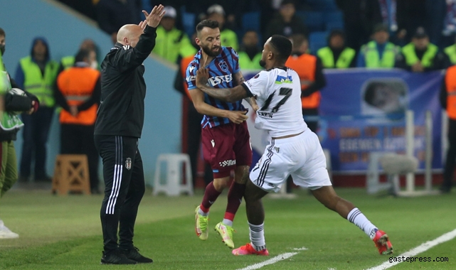 Trabzonspor ile Beşiktaş nefes kesen maçta 1-1 berabere kaldı!