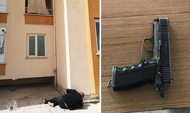 Yakalanacağını anladı, 1. kattan atladı!