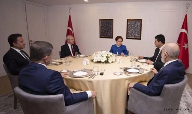 Altılı masanın liderleri dördüncü kez bir araya geldi!