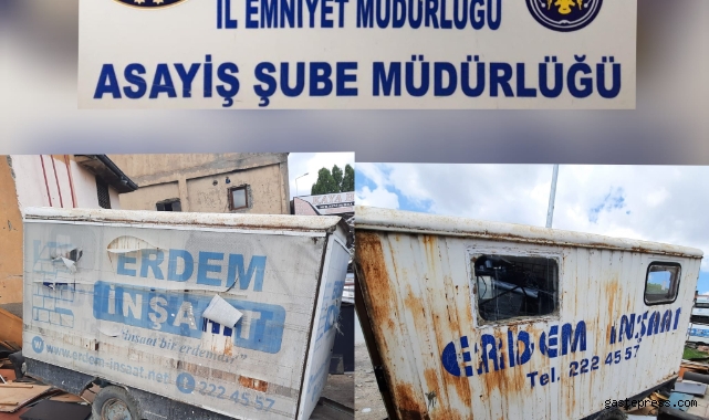 İnşaattaki konteyneri çaldılar!
