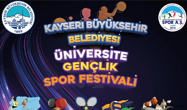 Kayseri Büyükşehir'den üniversite gençlik spor festivali!