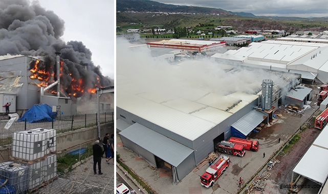 Kayseri’de fabrika yangını!