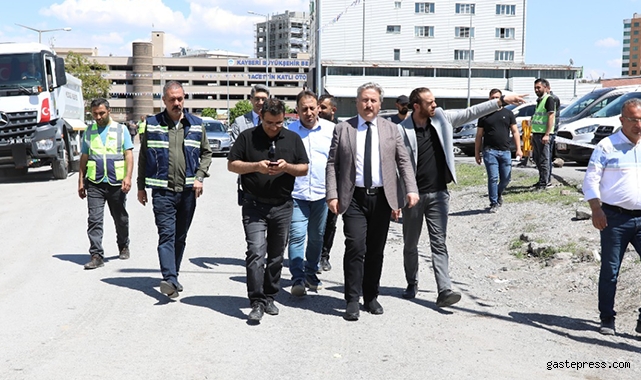 Kayseri Melikgazi'de 140 bin metrekarelik büyük çalışma, Tacettin veli mahallesinde başladı!