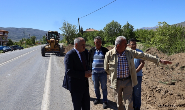 Kayseri Yahyalı ana girişi güzelleşiyor!