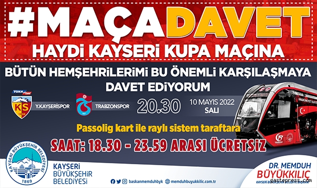 Kayserispor taraftarına "ücretsiz ulaşım" jesti!