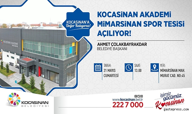 Kocasinan’dan erkeklere özel son teknolojiyle donatılmış tesis