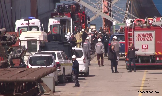 Tuzla tersanesinde gemide patlama: Yaralılar var!