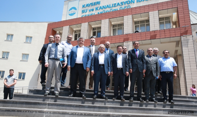 Başkan Büyükkılıç, Vali Çiçek ile birlikte KASKİ'yi ziyaret etti!